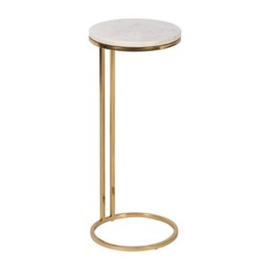 Modern Round Marble Top Coffee <b>Table</b> with <b>Gold</b> Brass Frame Living Room Furniture Decorative <b>Side</b> <b>Table</b> - Product Image 1
