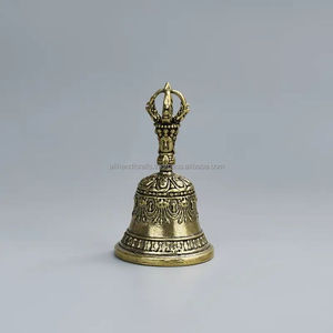 Campana Tibetana de Meditación Clear-Tone – Set Ritual de Ghanta Vajra de Latón Hecho a Mano para Estudios de Yoga y Espacios Espirituales - Product Image 1