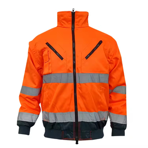 Wholesale Winter Safety <b>Jackets</b> High Visibility Construction <b>Pilot</b> <b>Jacket</b> with Reflective Waterproof Workwear Design - Product Image 1