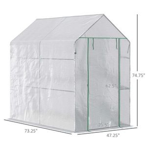 Grande Serra Moderna con Telaio Zincato, Facile da Montare, per Giardini Domestici e Uso Matrimoniale, in PVC PE Resistente - Product Image 4