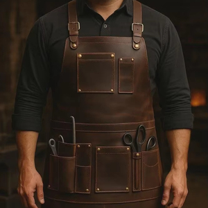 Tablier en cuir industriel pour soudeur, protection résistante à la chaleur, prix direct usine LPN-0292 - Product Image 1