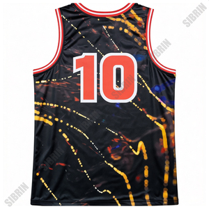 Uniformes de Baloncesto Personalizados Sibrin al por Mayor |   Camisetas y Pantalones Cortos de Equipo con Logotipo, Nombre y Número |   Uniforme de Baloncesto Sublimado Reversible USA - Product Image 3