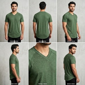 T-shirt athlétique élégant à manches courtes ProudMotion, tissu doux, léger, vêtements décontractés pour la salle de sport - Product Image 5