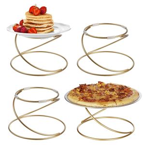 Support à gâteau décoratif en métal simple pour la présentation de gâteaux de mariage et la décoration de table de desserts pour fêtes - Product Image 1