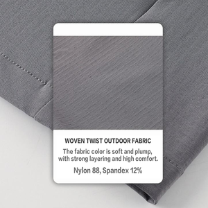 Ensemble de survêtement en polyester personnalisé de haute qualité, veste et pantalon de sport, tissu extensible quadridirectionnel, respirant, écologique, unisexe - Product Image 5
