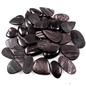 Aamna Gems - Cabujones de Hiperstena Natural de Corte Ovalado, Pulidos a Mano, Efecto Óptico de Juego de Color/Fuego, 10-30mm, Tercera Corte - Product Image 3