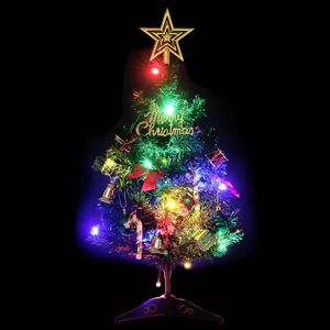 Mini sapin de Noël artificiel pré-éclairé de 23,6 pouces avec 30 LED de couleur verte - Product Image 2