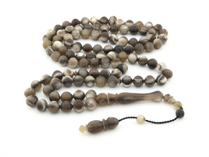 Cuentas de Tasbih de Cuerno de Búfalo Natural Hechas a Mano de Alta Calidad, Diseño Personalizado, Estilo Rústico Islámico - Product Image 3