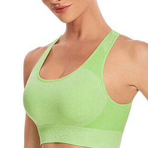 Ensemble de sport athleisure sans coutures pour femme : Legging taille haute et brassière de sport courte, tenue d'entraînement active extensible - Product Image 5