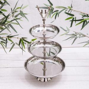 Support à gâteau rond à 3 étages de style européen, plateaux de service faits à la main, designs personnalisables, pour la présentation de la table. - Product Image 6