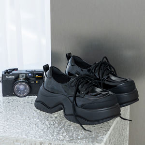 Zapatos Casuales de Moda para Mujer Ann'S, Mocasines de Plataforma con Cordones de PU, Suela Gruesa, Tacón de 6.5 cm, Forro Acolchado en el Talón, Amortiguación Antifricción - Product Image 6