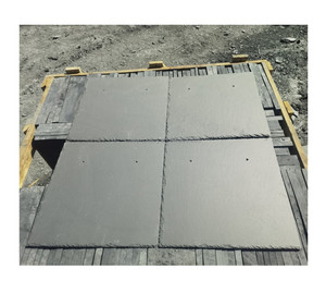 Piedra Natural, <span class=keywords><strong>Pizarra</strong></span> <span class=keywords><strong>Negra</strong></span> para Pisos, Tejas para Techos, Losas, Ignífugas, para Construcción <span class=keywords><strong>de</strong></span> Casas, Cubierta para Techos - Product Image 1