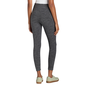 Leggings noirs unis à taille haute pour femmes, tricotés, extensibles, sans coutures, pour le yoga et la gym, style basique toutes saisons, de BD - Product Image 3