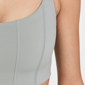 OEM High Impact Piping Design <b>Removable</b> <b>Padded</b> Sports <b>Bra</b> Square Neck Custom Fitness Yoga <b>Bras</b> - Product Image 4