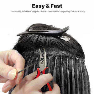Pince à cheveux professionnelle en forme de C pour extensions, outil de précision pour retirer les capsules des extensions de cheveux - Product Image 4