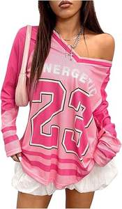 Camiseta de Fútbol de Malla Oversize de Manga Larga con Estampado de Número, Estilo Urbano Unisex, Venta al por Mayor OEM ODM - Product Image 6