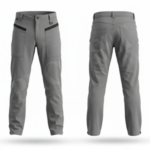 Pantalon de moto 100% polyester de haute qualité avec protections genoux et tibias, respirant et extensible, pour motocross et protection des motards - Product Image 3