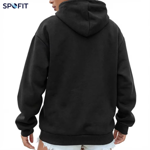 Sweat à capuche unisexe surdimensionné épais en polaire lourde, doublure unie polyester/coton, respirant, écologique, personnalisable, vierge, brodé - Product Image 1