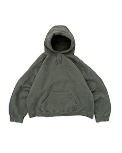 Sweat à capuche vintage délavé de haute qualité conçu sur mesure pour les hommes Sweats à capuche unis à épaules tombantes pour l'hiver - Product Image 1