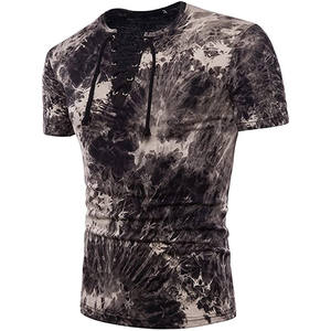 Camisetas Tie Dye para Hombre, Cuello en V, Tela Suave al Tacto, Alta Calidad, Servicio OEM, Personalizadas, Nueva Llegada, Buena Venta - Product Image 1