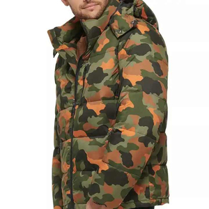Custom Logo Stand Up Collar <b>Cropped</b> Quilted <b>Puffer</b> Men's <b>Jackets</b> Winter Outdoor <b>Jacket</b> Wholesale Heavy Weight <b>Puffer</b> <b>Jacket</b> - Product Image 3
