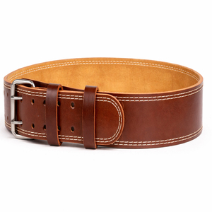 Ceinture de musculation réglable SAAR INDUSTRIES en cuir tanné robuste, antidérapante et respirante pour l'haltérophilie et la musculation, durable - Product Image 4