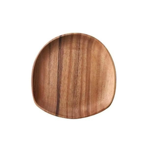 Hot Selling Premium Acacia Wood Serving Tray Handmade Oval Wooden Platter Food Serving Board Kitchen Dining Home Decor Item - Product Image 1