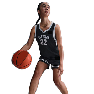 Camiseta de baloncesto para mujer 22, sin mangas, con cuello en V, que absorbe la humedad, poliéster, ajuste atlético, para todas las estaciones - Product Image 1