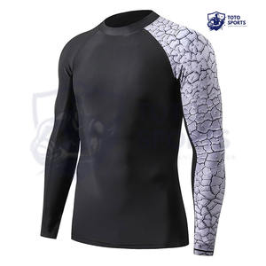 เสื้อแรชการ์ดผู้ชายสำหรับออกกำลังกาย ระบายอากาศได้ดี น้ำหนักเบา คุณภาพเยี่ยมจากผู้ผลิตชั้นนำ ขายดีที่สุด ทรงเข้ารูป สวมใส่สบาย เหมาะสำหรับการเล่นกีฬาในยิม - Product Image 2