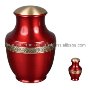 Handcrafted Biodegradable <b>Urn</b> <b>for</b> Human <b>Ashes</b> Flower Embossed Funeral Supplies - Product Image 5