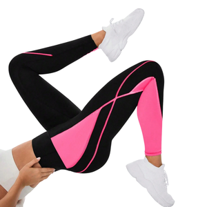 Womens High Waist Color Block Yoga <b>Leggings</b> <b>with</b> Side <b>Pocket</b> Stretch Gym Fitness Running <b>Workout</b> Training Tight Pants - Product Image 6
