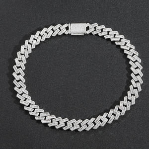 Luxury Gold Plated Diamond Hip Hop Cuban Link <b>Chain</b> with CZ Stones for <b>Rappers</b> Fashion Jewelry Wholesale Gift Available for Sale - Product Image 6