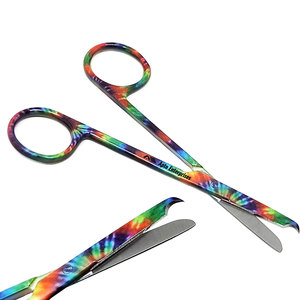 กรรไกรตัดไหมเย็บแผลแบบใช้มือ ขนาด 4.5 นิ้ว ปลายแหลมรูปตะขอ ใช้ซ้ำได้ คุณภาพพรีเมียม ผลิตจากเหล็กกล้าไร้สนิม เครื่องมือผ่าตัด ได้รับการรับรองมาตรฐาน CE - Product Image 1