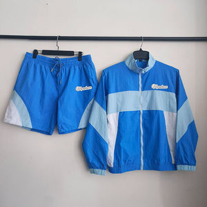 ชุดเซ็ตเสื้อฮู้ดกันลมและกางเกงขาสั้นสำหรับฤดูหนาว แบบยูนิเซ็กซ์ ผ้าฝ้าย 100% เป็นมิตรกับสิ่งแวดล้อม ระบายอากาศได้ดี ใส่ได้สองด้าน - Product Image 2