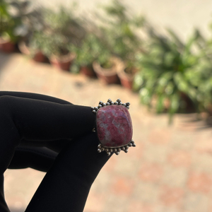 Women's Handmade Bohemian Style High Quality <b>Statement</b> <b>Ring</b> Natural Gemstone Designer 925 Sterling <b>Silver</b> Bezel Setting Party - Product Image 1