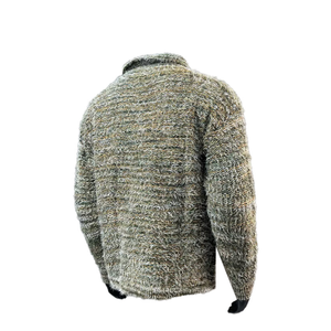 Pull à col haut personnalisé avec logo pour homme, pull en tricot surdimensionné, vêtements pour homme, pull respirant, nouveau design, pulls en laine - Product Image 3