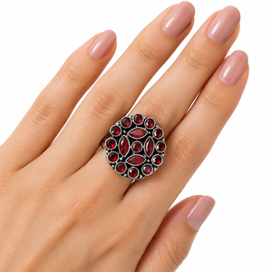 Wholesale Oxidized Silver-Plated Pearl Monalisa Bohemian Men's Shopping Anniversary Engagement <b>Ring</b> Gift Direct Factory - Product Image 2