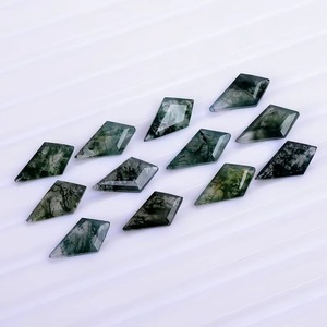 Piedra Preciosa de Ágata Musgosa Verde Rara, Calibrada, para Joyería, Piedra Inspirada en la Naturaleza, Lote de Ágata Musgosa Natural - Product Image 6