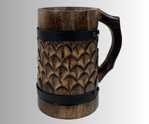 Taza de Madera Clásica Hecha a Mano para el Hogar, Oficina, Hotel, Taza de Cerveza de Madera, Taza de Té de la Mejor Calidad, Mayorista - Product Image 5