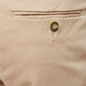 Pantalones Chinos de Lona Beige para Hombre, Corte Recto, de Alta Calidad, Personalizados, con Botones, Transpirables, de Secado Rápido, Ecológicos e Informales - Product Image 6