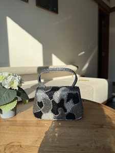 Nayara Designer Embroidery Bag Elegant Handcrafted Embellished <b>Handbag</b> for Women Wedding Party Festive Occasion Wear - Product Image 1