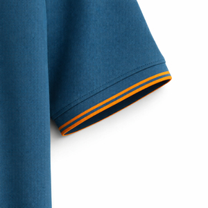 Polo T-shirt personnalisé en polyester à 50 %, prix d'usine, coloré, de haute qualité, avec logo personnalisé, pour hommes - Product Image 5