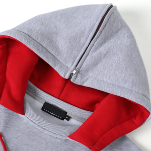 Sweat à capuche unisexe Delta Sigma Heather Grey personnalisable en gros pour universités, collèges, sororités, fraternités, vêtements grecs, sweat à capuche rouge - Product Image 5