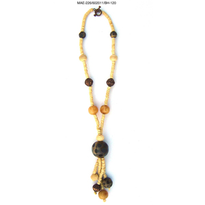 Collar con Borlas de Cuentas de Hueso, Estilo Bohemio, Joyería Unisex, Colgante de Piedra Natural, Cadena Larga, Accesorio de Moda a Precio de Mayoreo - Product Image 2