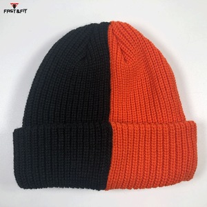 New Design Autumn Winter High Quality 100% Cotton Unisex Breathable Waterproof Fleece Fabric 3D Embroidery <b>Light</b> Weight <b>Beanie</b> - Product Image 2