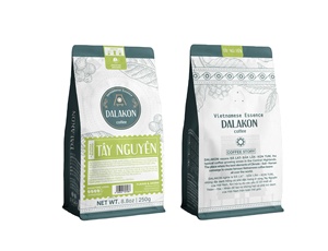 Café moulu italien torréfié, goût doux premium, espresso de haute qualité, 250g, Dalakon Tay Nguyen, 50% Arabica, caféiné - Product Image 4