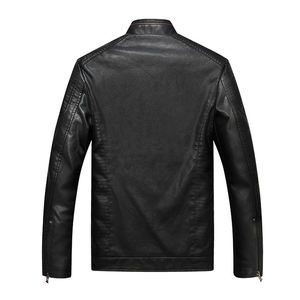 OEM ODM Acceptable <b>Sheepskin</b> Leather <b>Jackets</b> And Coats Good Quality Leather Made Zipper Closure Mens Leather <b>Jacket</b> Waterproof - Product Image 6