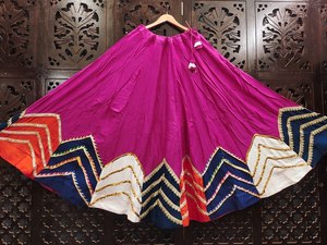 Purple Ethnic Dupatta <b>Shawl</b> Bombay Cotton Silk Georgette Border Women <b>Wedding</b> Party Scarf For Women - Product Image 6