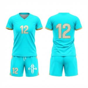 เสื้อฟุตบอลแขนสั้นคอวี ปิดด้วยกระดุม  โลโก้สีขาว  วัสดุคุณภาพสูง  ทรงปกติ สำหรับผู้หญิง โดย RIVIAN ATLANTIC - Product Image 1