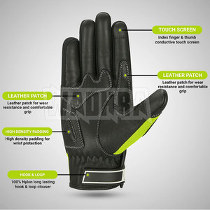 ถุงมือมอเตอร์ไซค์หนังวัวแท้ ถุงมือขี่มอเตอร์ไซค์สำหรับแข่ง คุณภาพดีที่สุด - Product Image 3